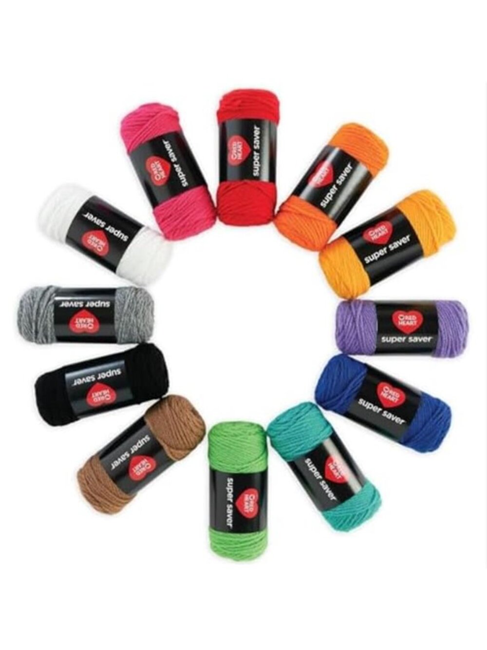 Acrylic Yarn Bundle 12 Pack Worsted Weight Crochet Knitting Craft Yarn Set